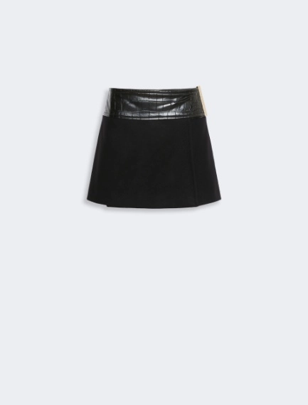 Pure wool mini skirt - BLACK - Sportmax - 5
