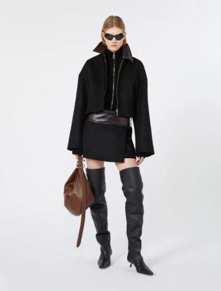 Pure wool mini skirt - BLACK - Sportmax - 1