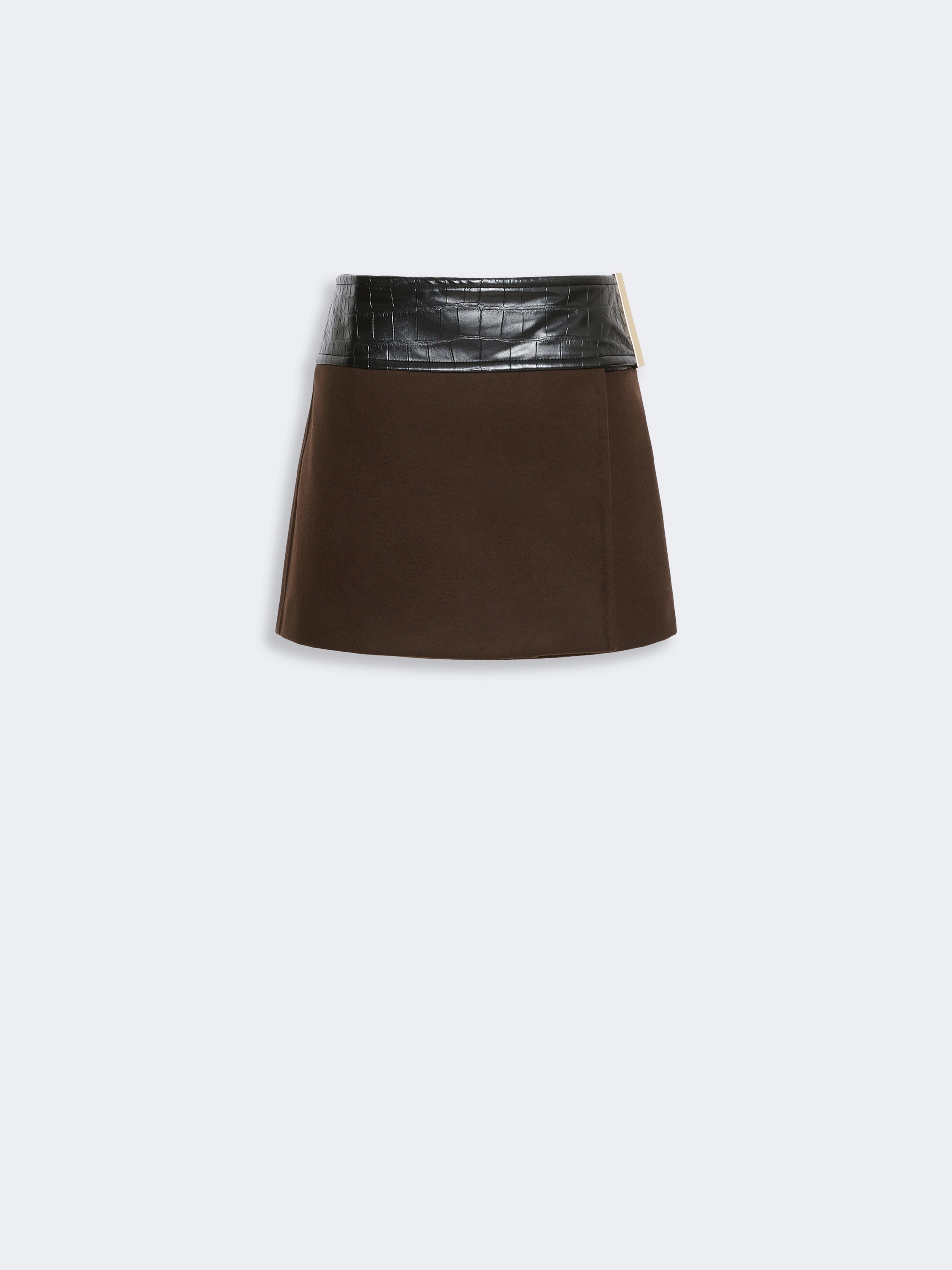 Pure wool mini skirt - CHOCOLATE - Sportmax - 5