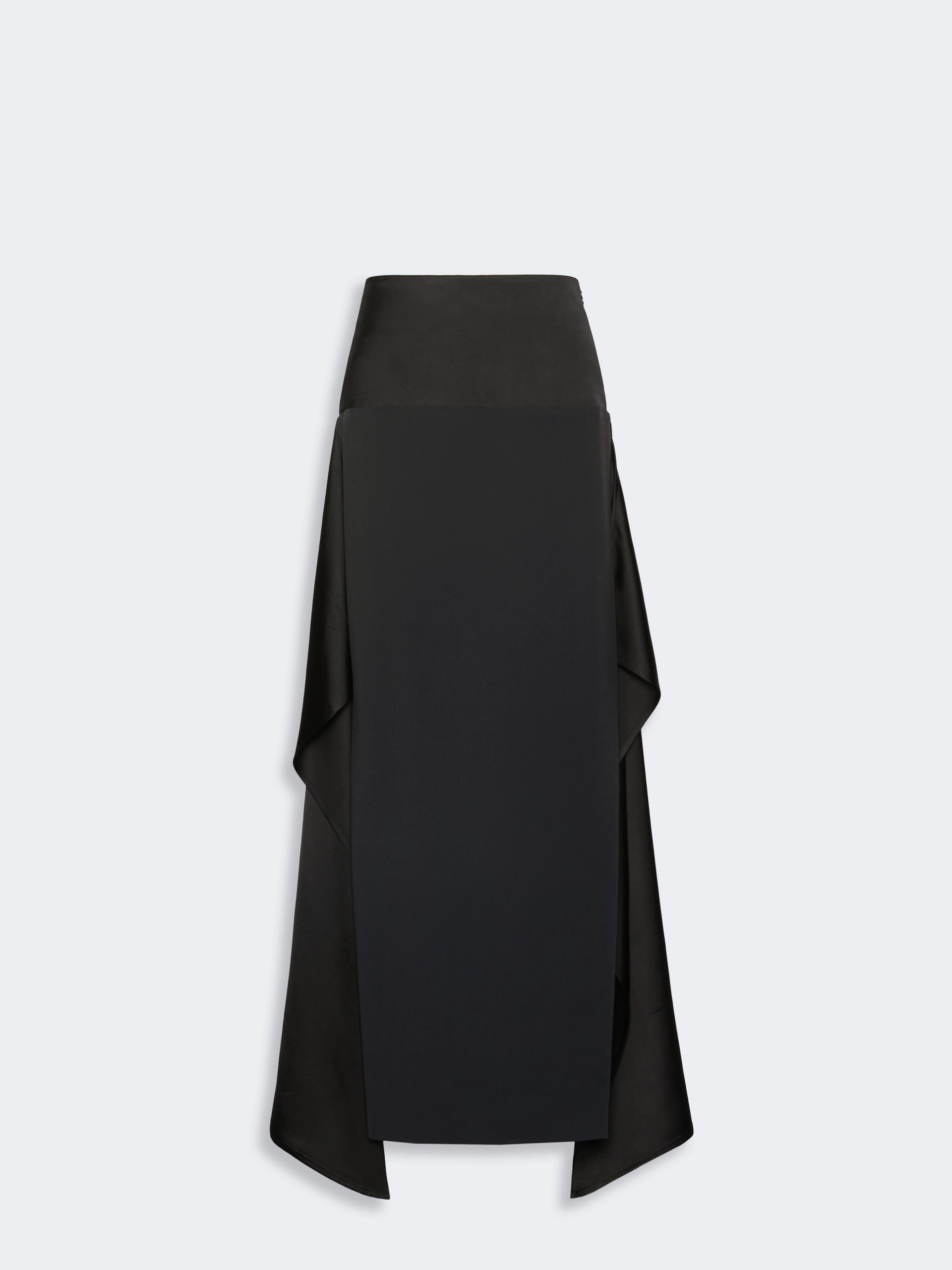Long cady and heavy twill skirt - BLACK - Sportmax - 5