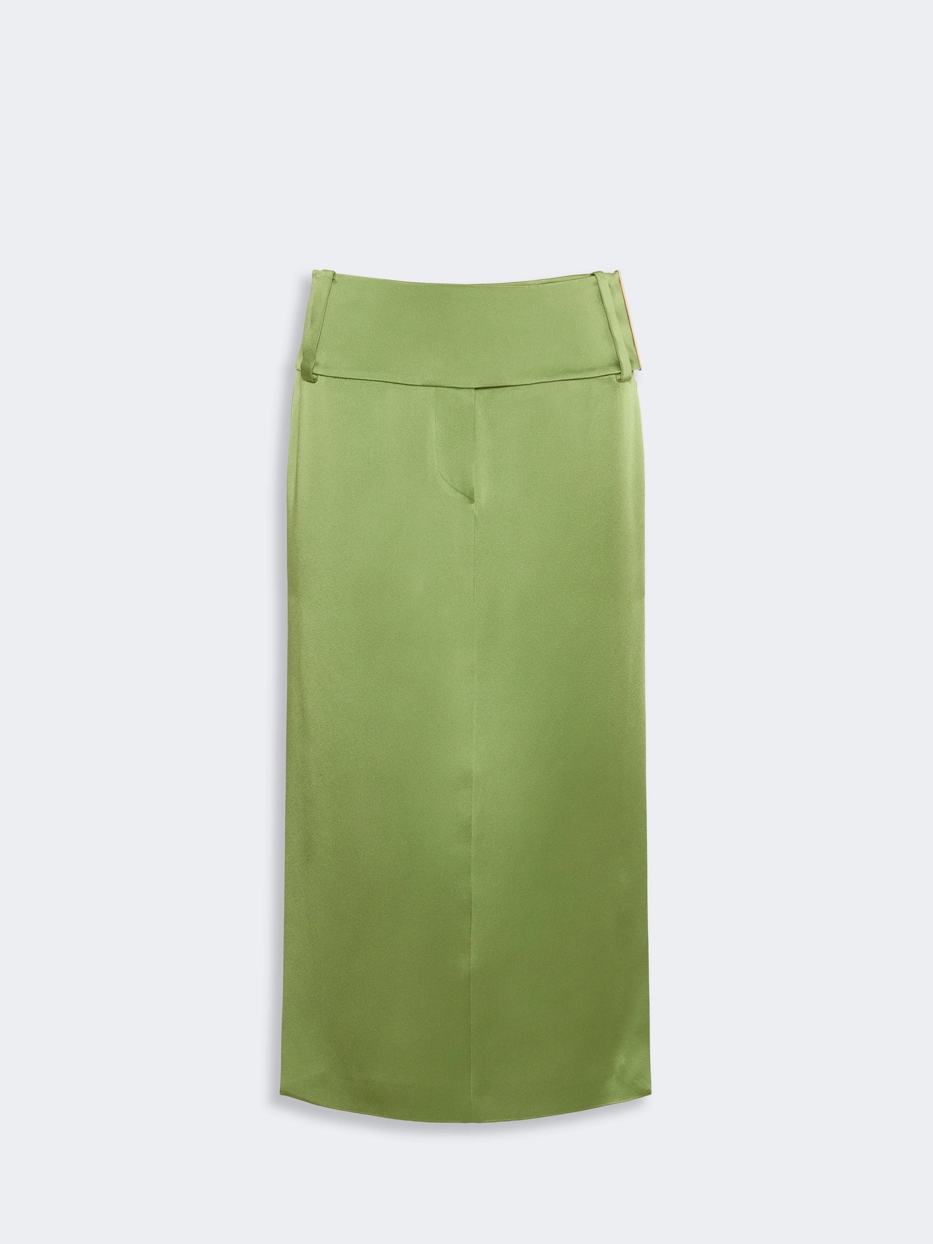 Straight-fit long satin skirt - PASTEL GREEN - Sportmax - 5