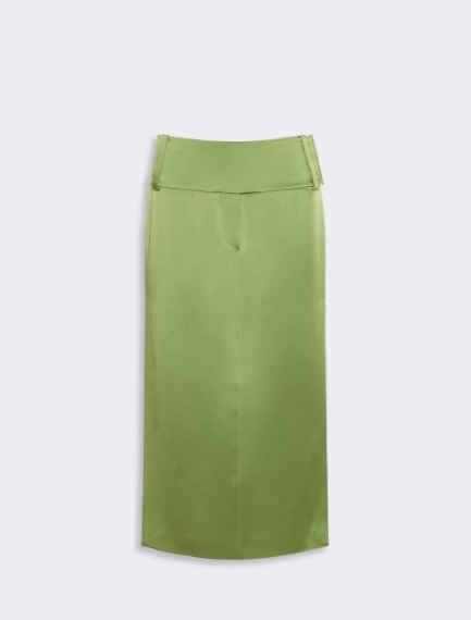 Straight-fit long satin skirt - Sportmax