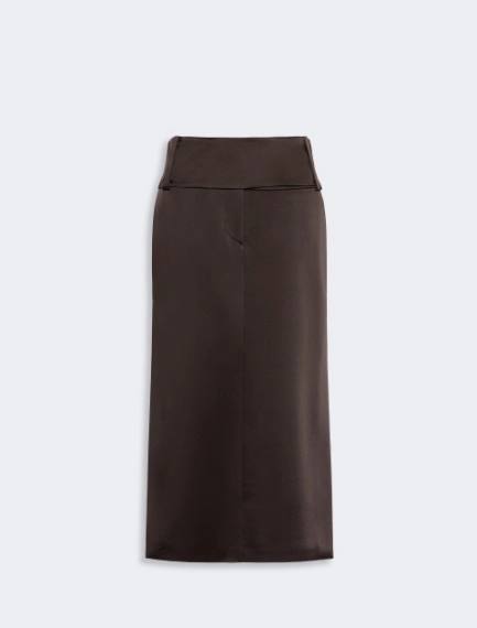 Straight-fit long satin skirt - Sportmax