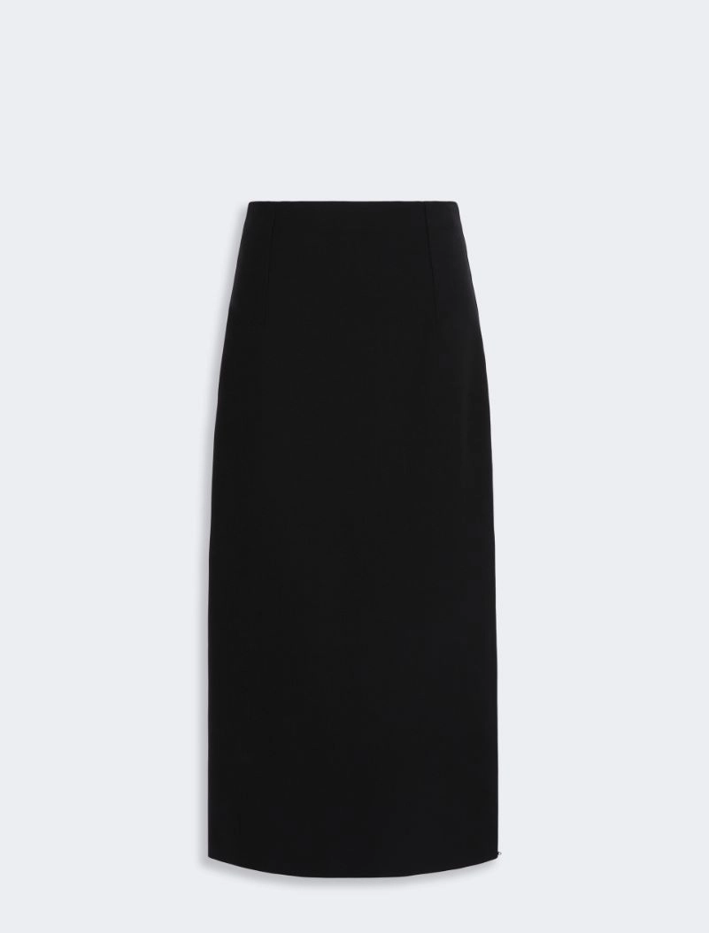 Slim stretch wool skirt - BLACK - Sportmax - 4