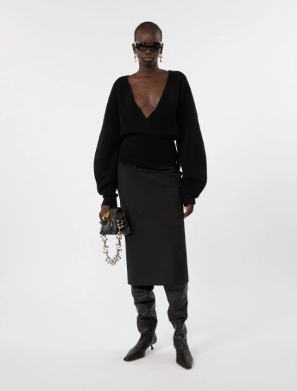 Slim stretch wool skirt - Sportmax