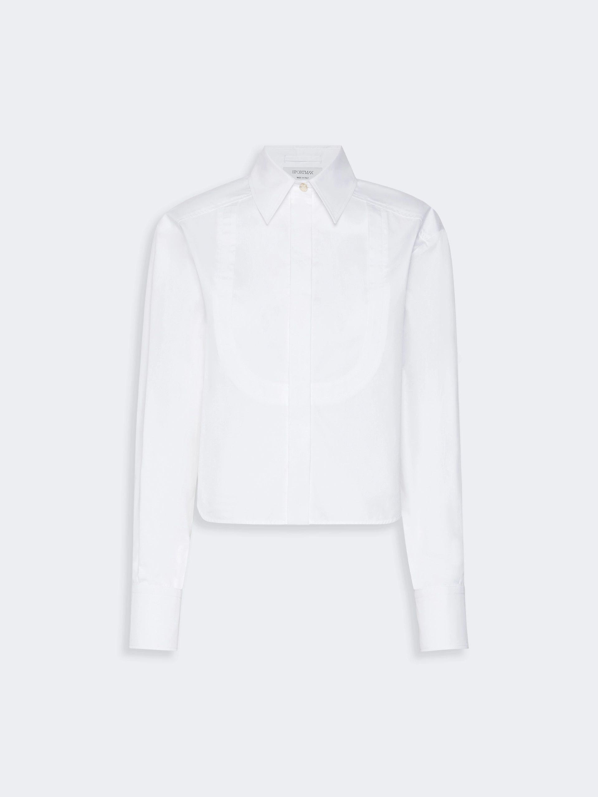 Cotton poplin boxy shirt - OPTICAL WHITE - Sportmax - 6