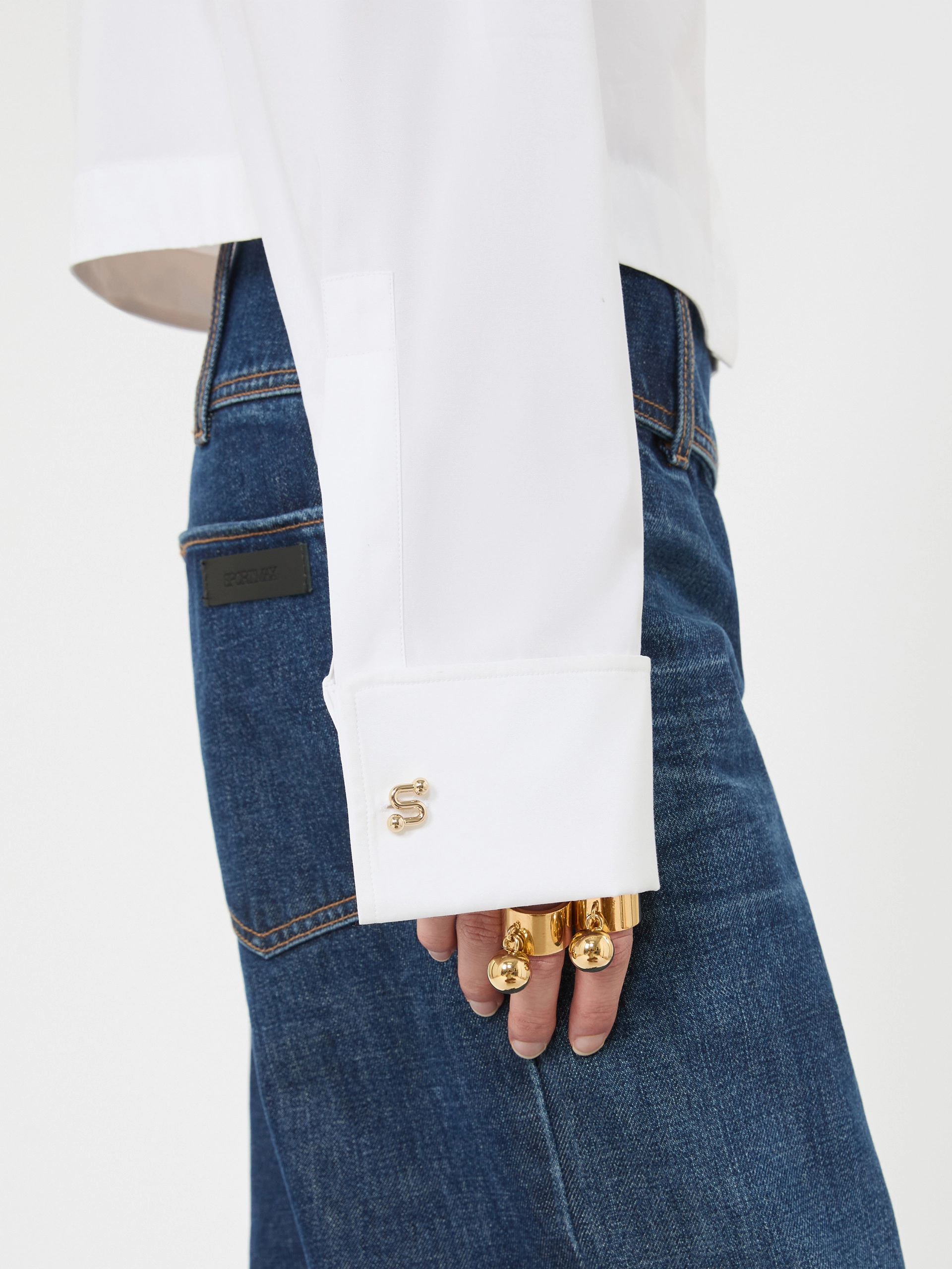 Cotton boxy shirt - OPTICAL WHITE - Sportmax - 5