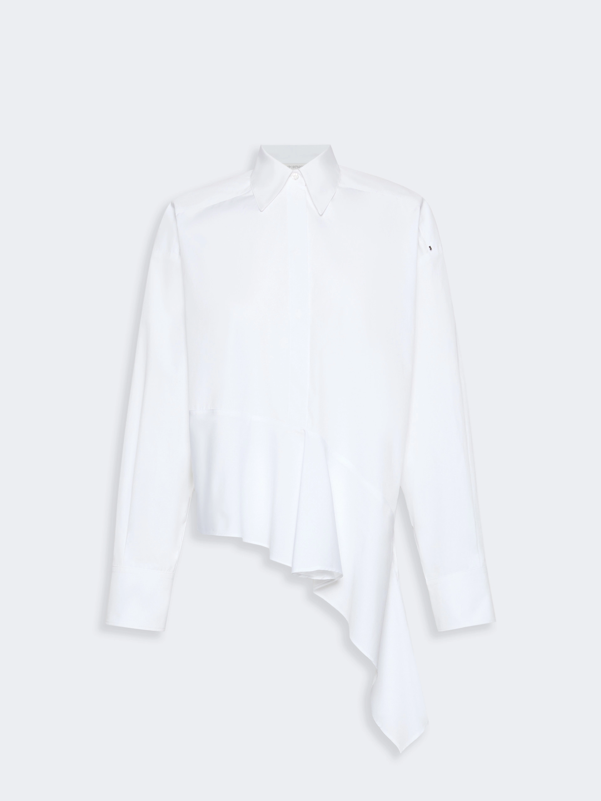 Camicia asimmetrica in popeline - BIANCO OTTICO - Sportmax - 6