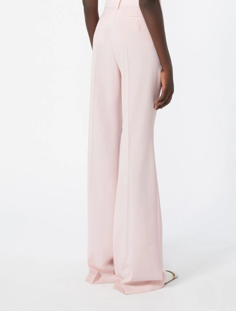 Natural stretch pure wool flared trousers - ANTIQUE ROSE - Sportmax - 3
