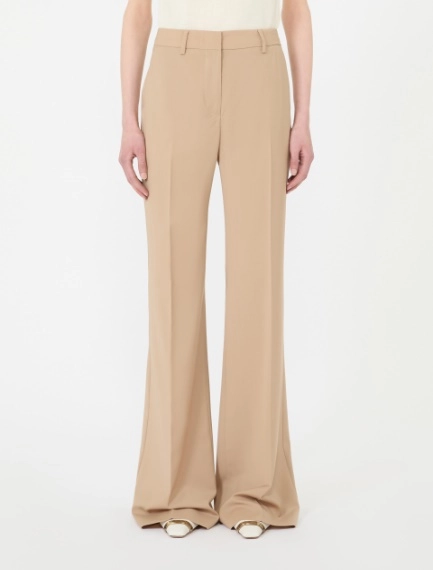 Natural stretch pure wool flared trousers - BEIGE SHADED - Sportmax - 2