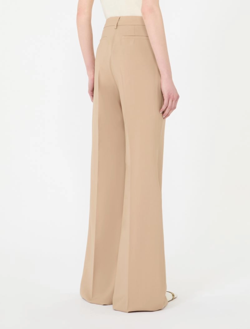 Natural stretch pure wool flared trousers - BEIGE SHADED - Sportmax - 3