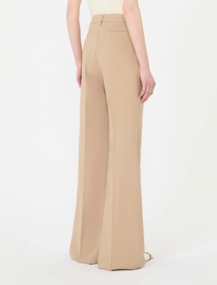 Natural stretch pure wool flared trousers - BEIGE SHADED - Sportmax - 3