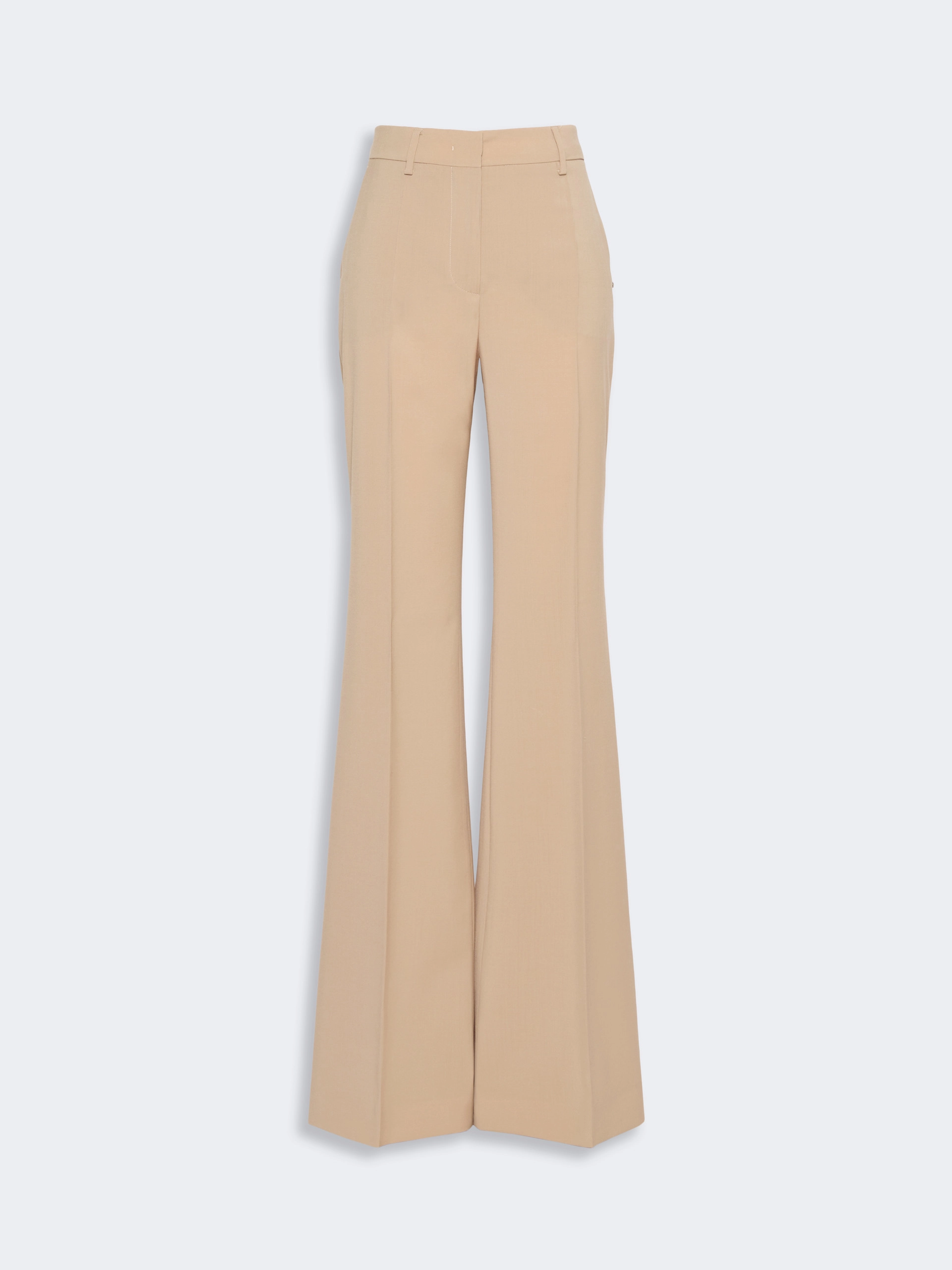 Natural stretch pure wool flared trousers - BEIGE SHADED - Sportmax - 4