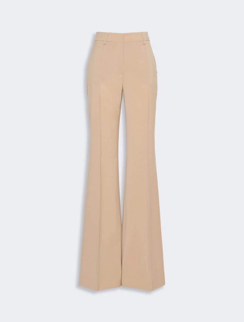 Natural stretch pure wool flared trousers - BEIGE SHADED - Sportmax - 4