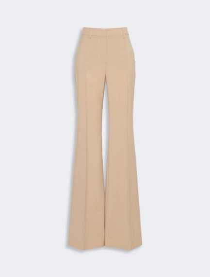 Natural stretch pure wool flared trousers - Sportmax