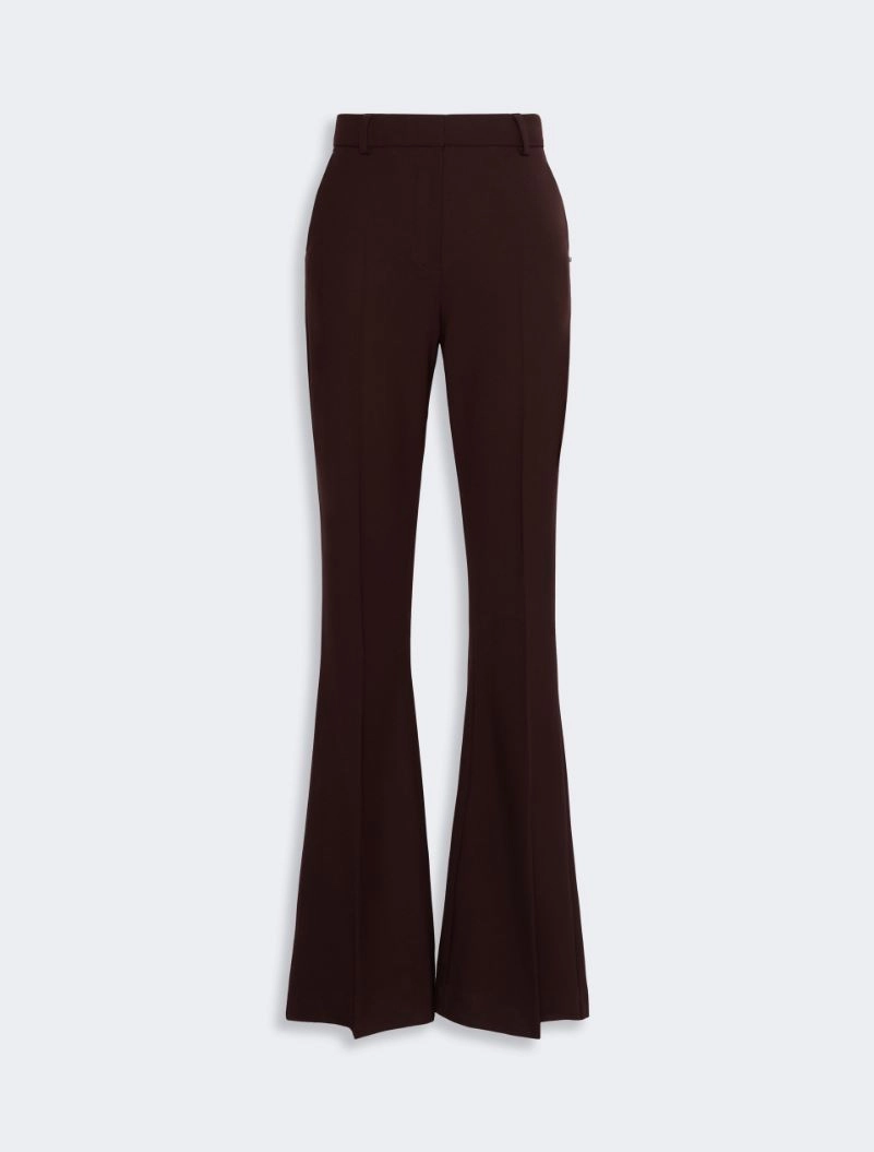 Flared stretch wool trousers - PLUM - Sportmax - 5