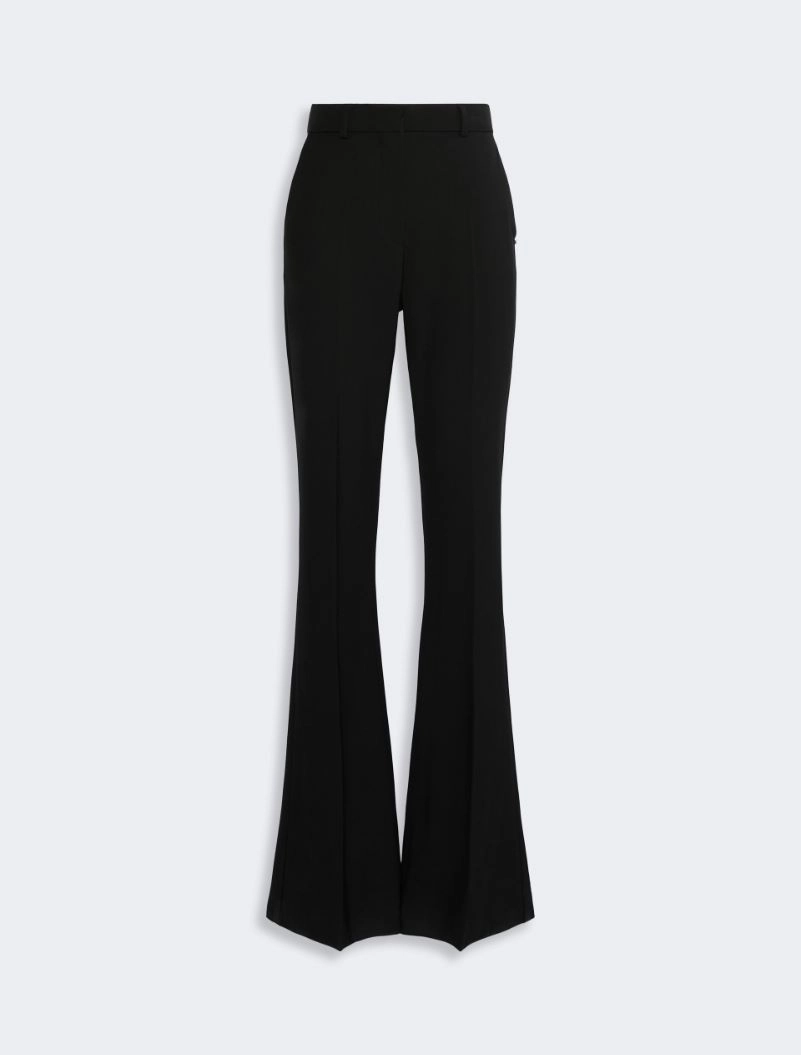 Flared stretch wool trousers - BLACK - Sportmax - 5