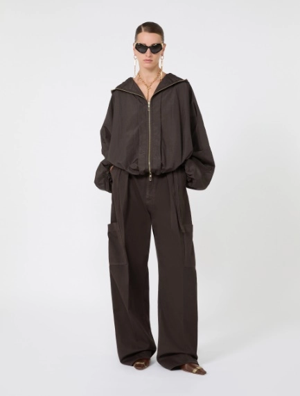 Oversized cotton cargo trousers - Sportmax