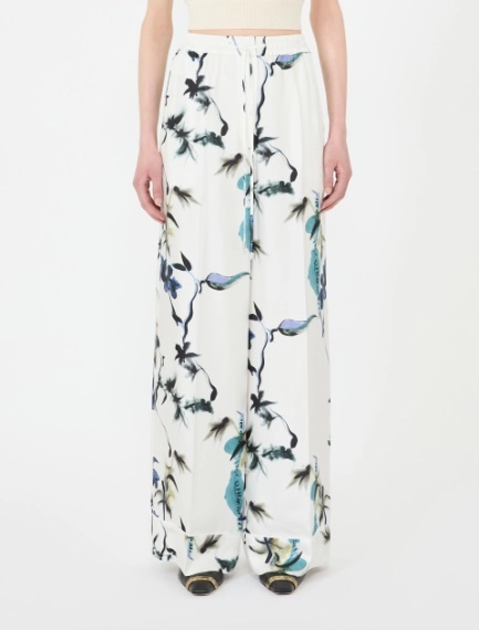 Silk pyjama trousers - WHITE - Sportmax - 2