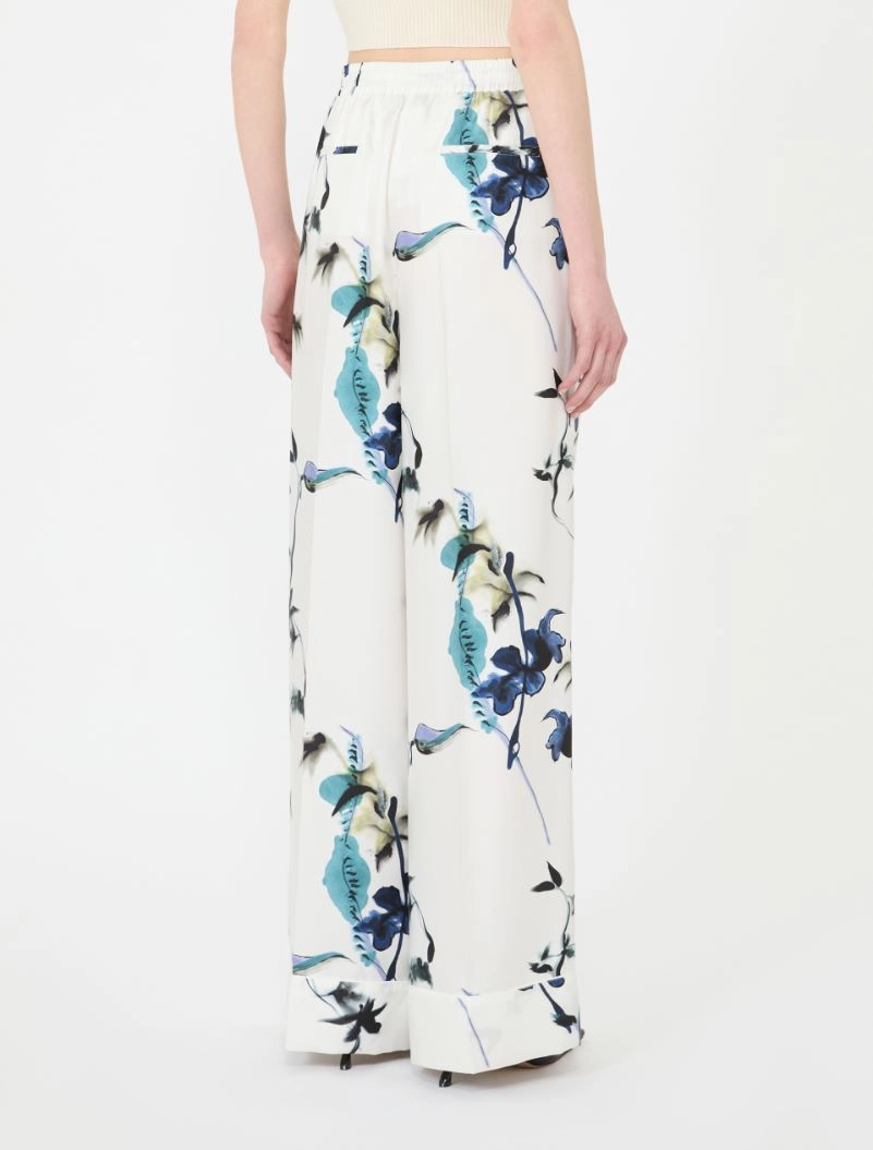 Silk pyjama trousers - WHITE - Sportmax - 3
