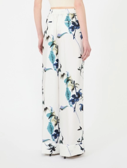 Silk pyjama trousers - WHITE - Sportmax - 3