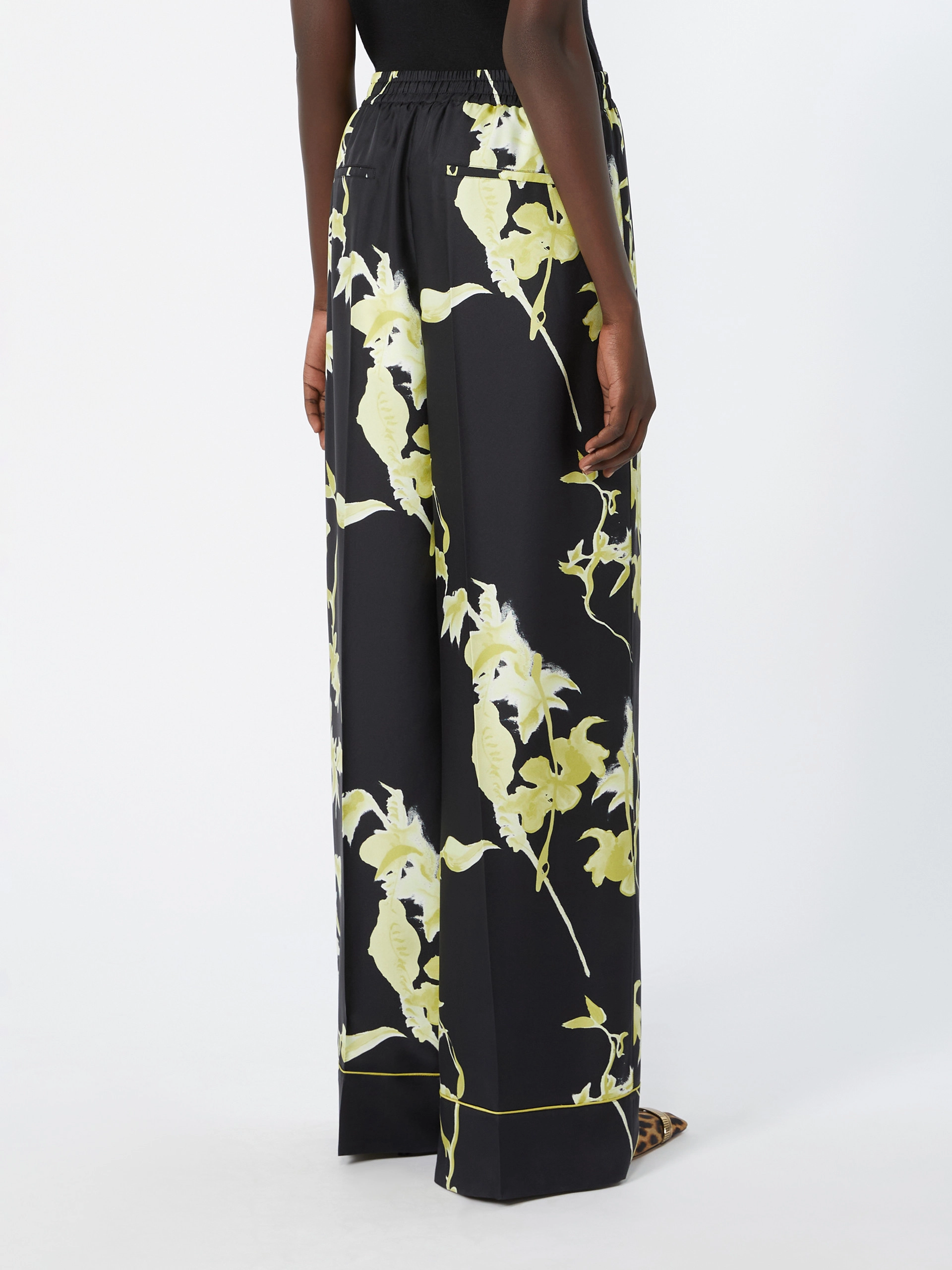 Silk pyjama trousers - BLACK - Sportmax - 3