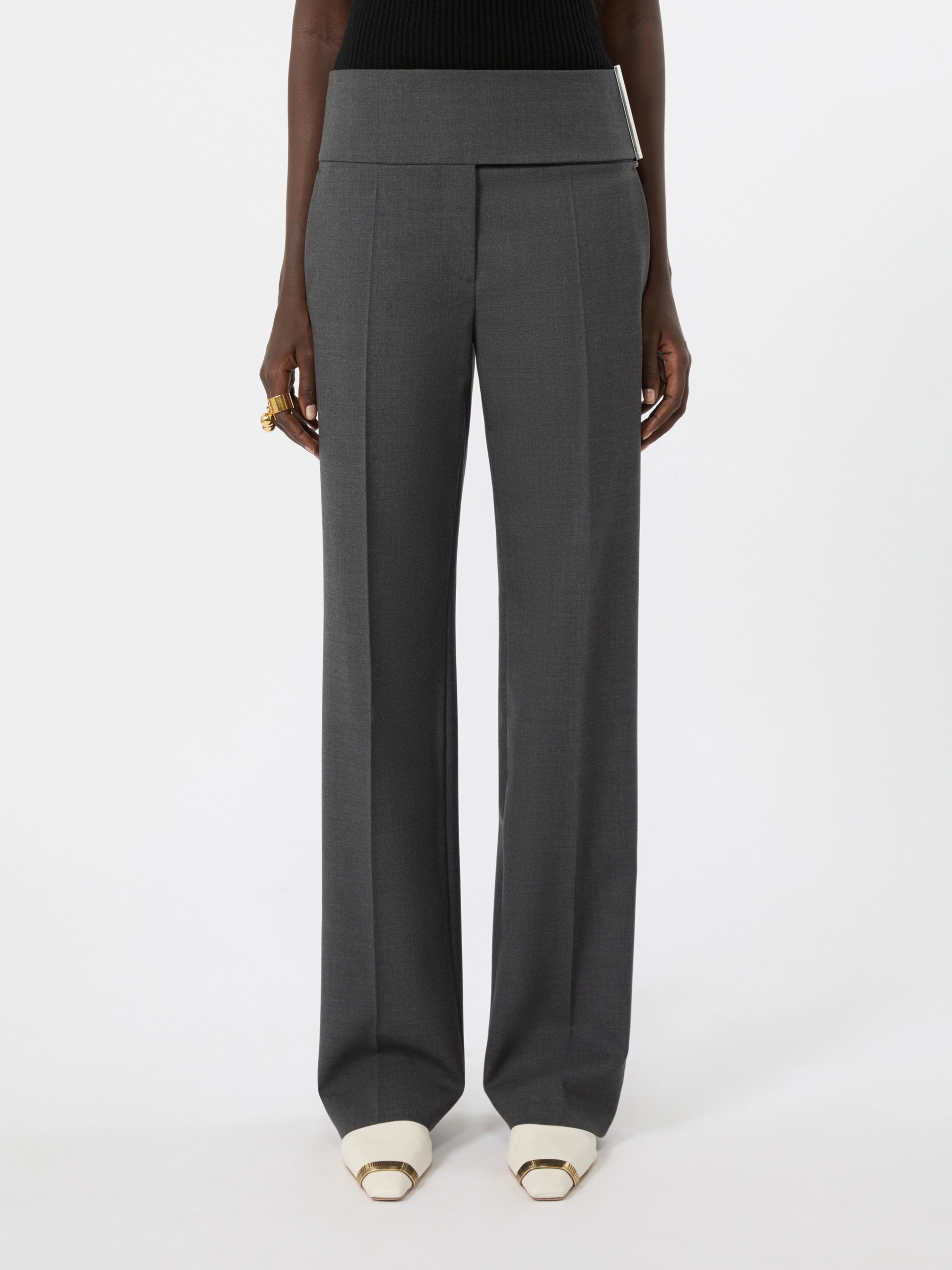 Stretch wool trousers - DARK GREY - Sportmax - 2
