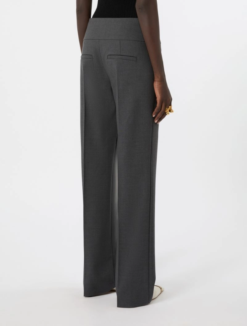 Stretch wool trousers - DARK GREY - Sportmax - 3