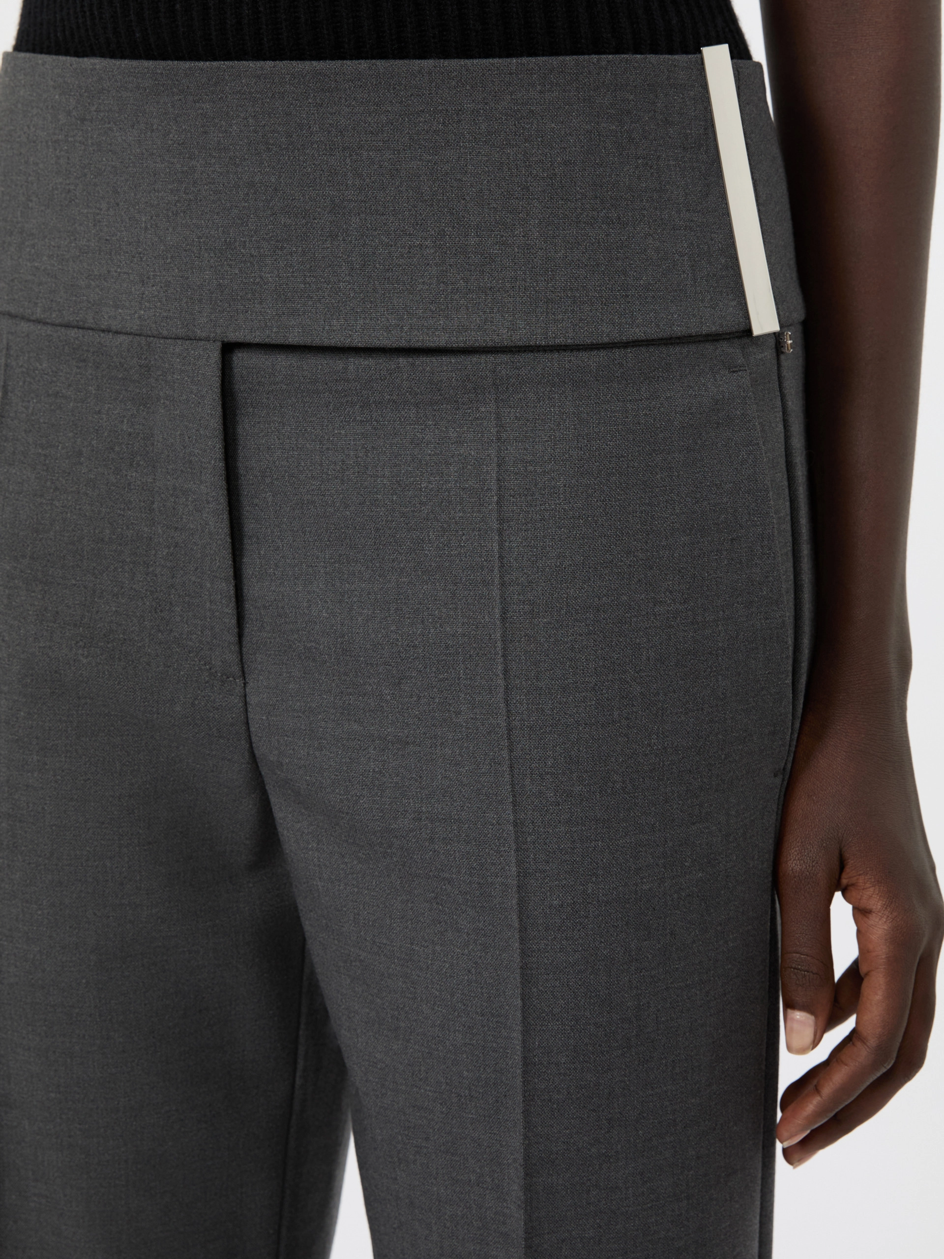 Stretch wool trousers - DARK GREY - Sportmax - 4