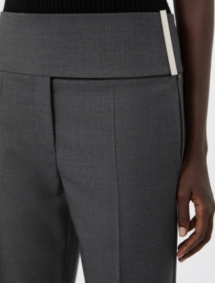 Stretch wool trousers - DARK GREY - Sportmax - 4