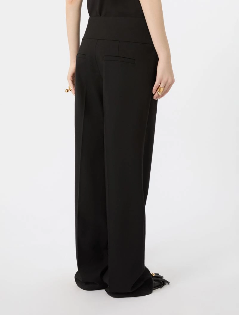 Stretch wool trousers - BLACK - Sportmax - 3