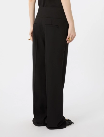 Stretch wool trousers - BLACK - Sportmax - 3
