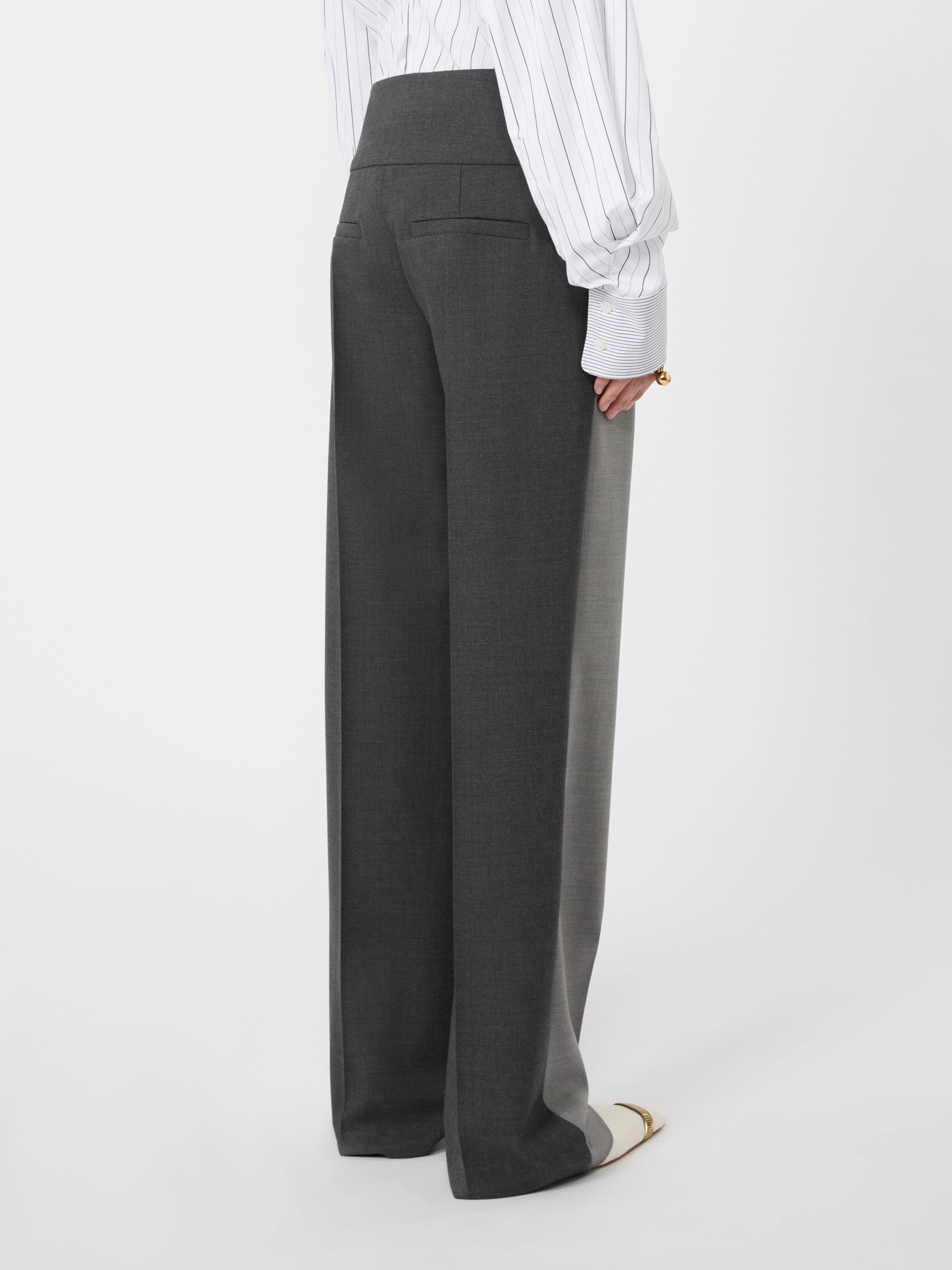 Stretch wool trousers - MEDIUM GREY - Sportmax - 3