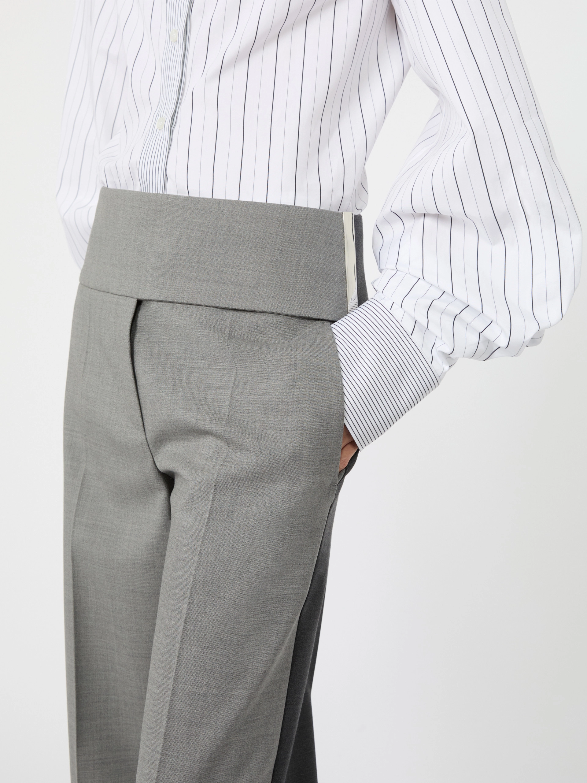 Stretch wool trousers - MEDIUM GREY - Sportmax - 4
