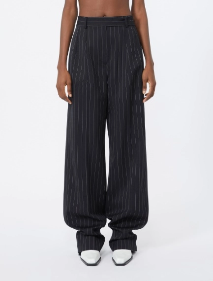 Pleated stretch wool trousers - BLACK - Sportmax - 2