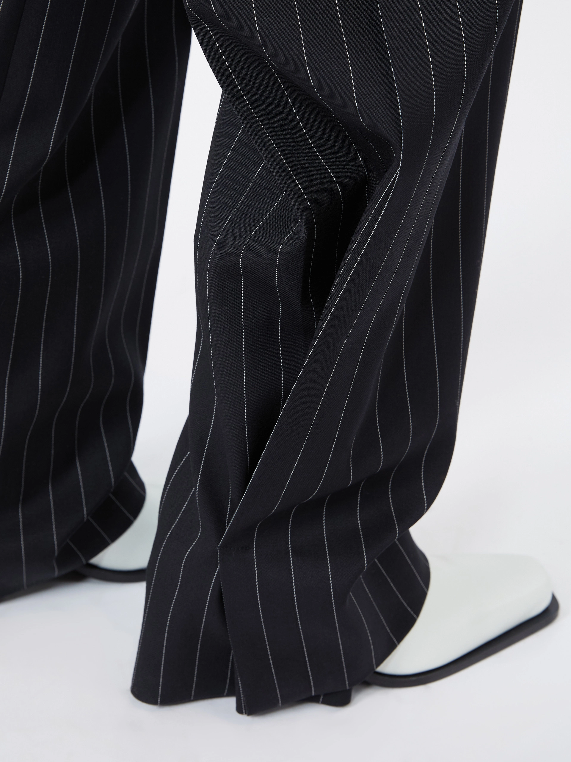 Pleated stretch wool trousers - BLACK - Sportmax - 4