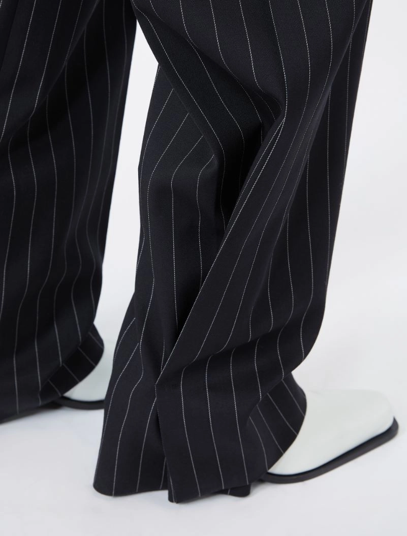 Pleated stretch wool trousers - BLACK - Sportmax - 4