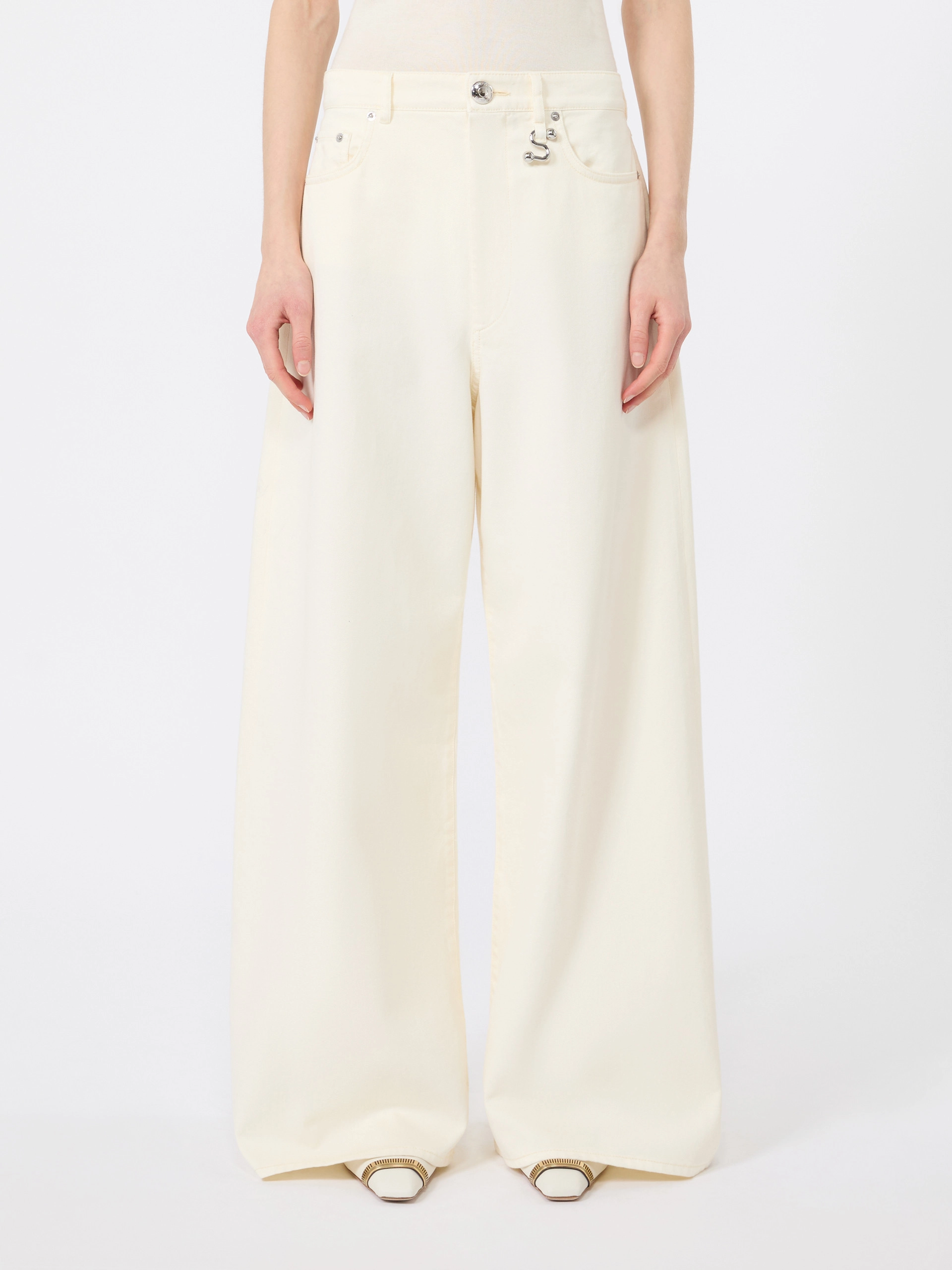 Oversized jeans - IVORY - Sportmax - 2