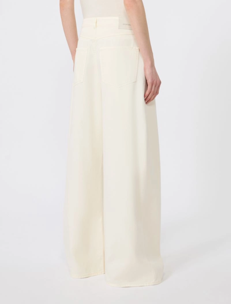 Oversized jeans - IVORY - Sportmax - 3