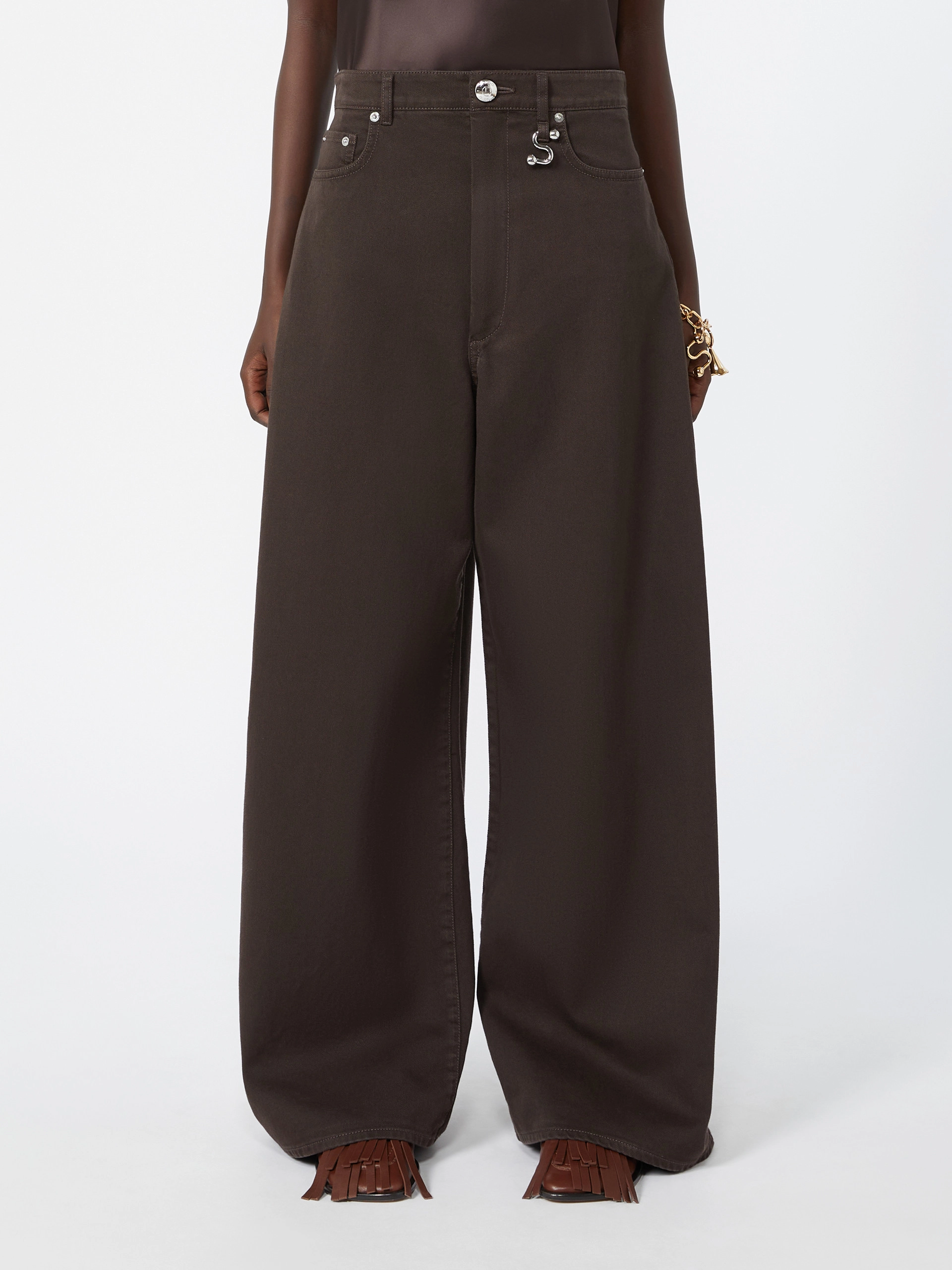 Oversized jeans - CHOCOLATE - Sportmax - 2
