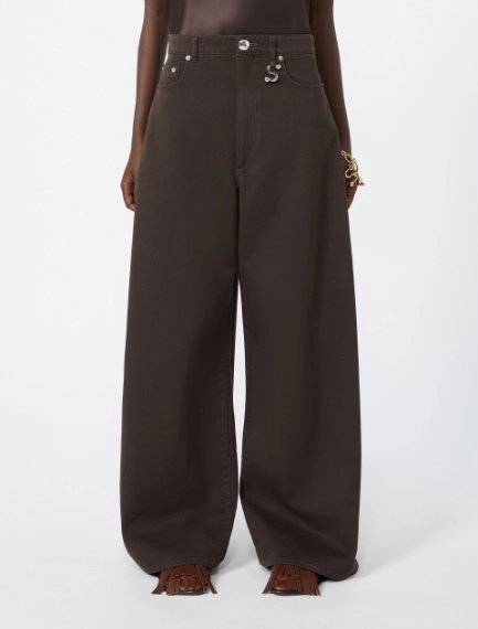 Oversized jeans - CHOCOLATE - Sportmax - 2