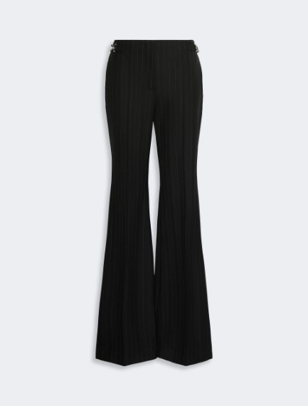 Flared herringbone wool trousers - BLACK - Sportmax - 5