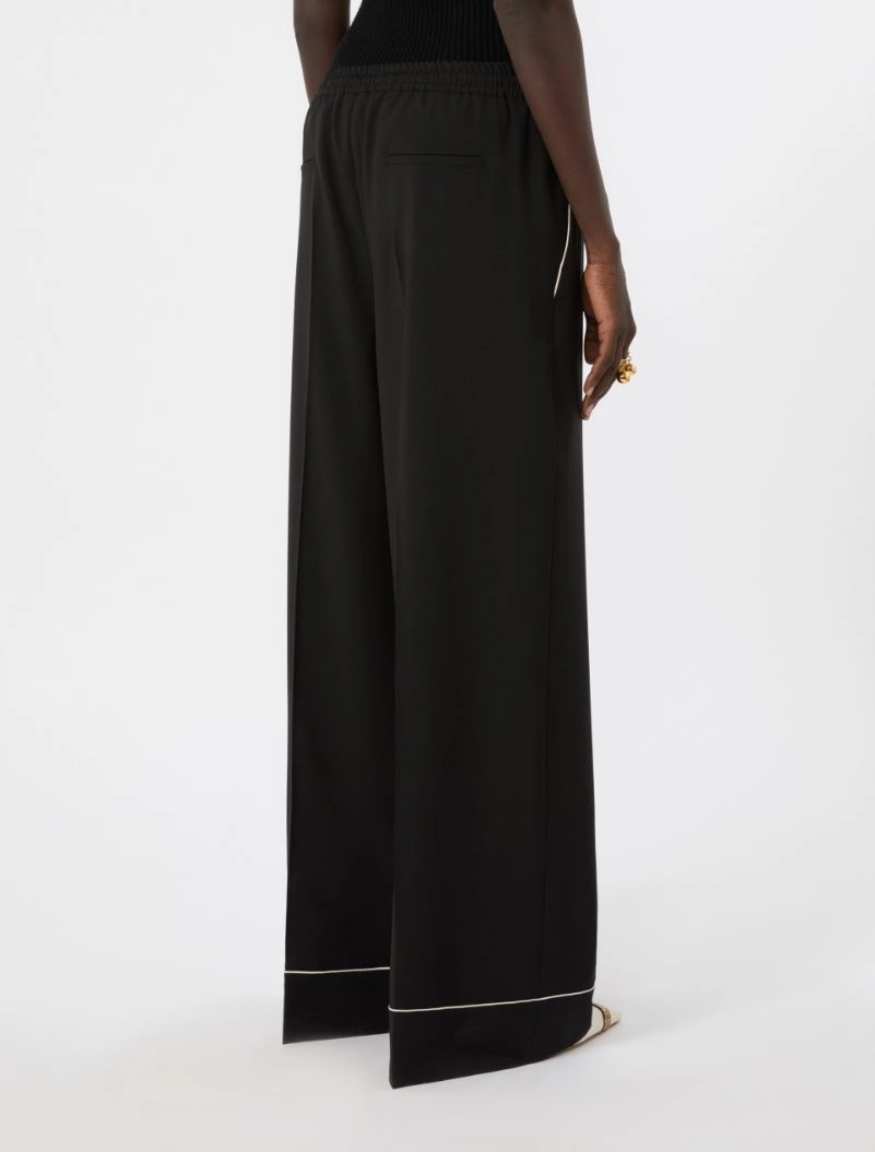 Stretch wool joggers - BLACK - Sportmax - 3