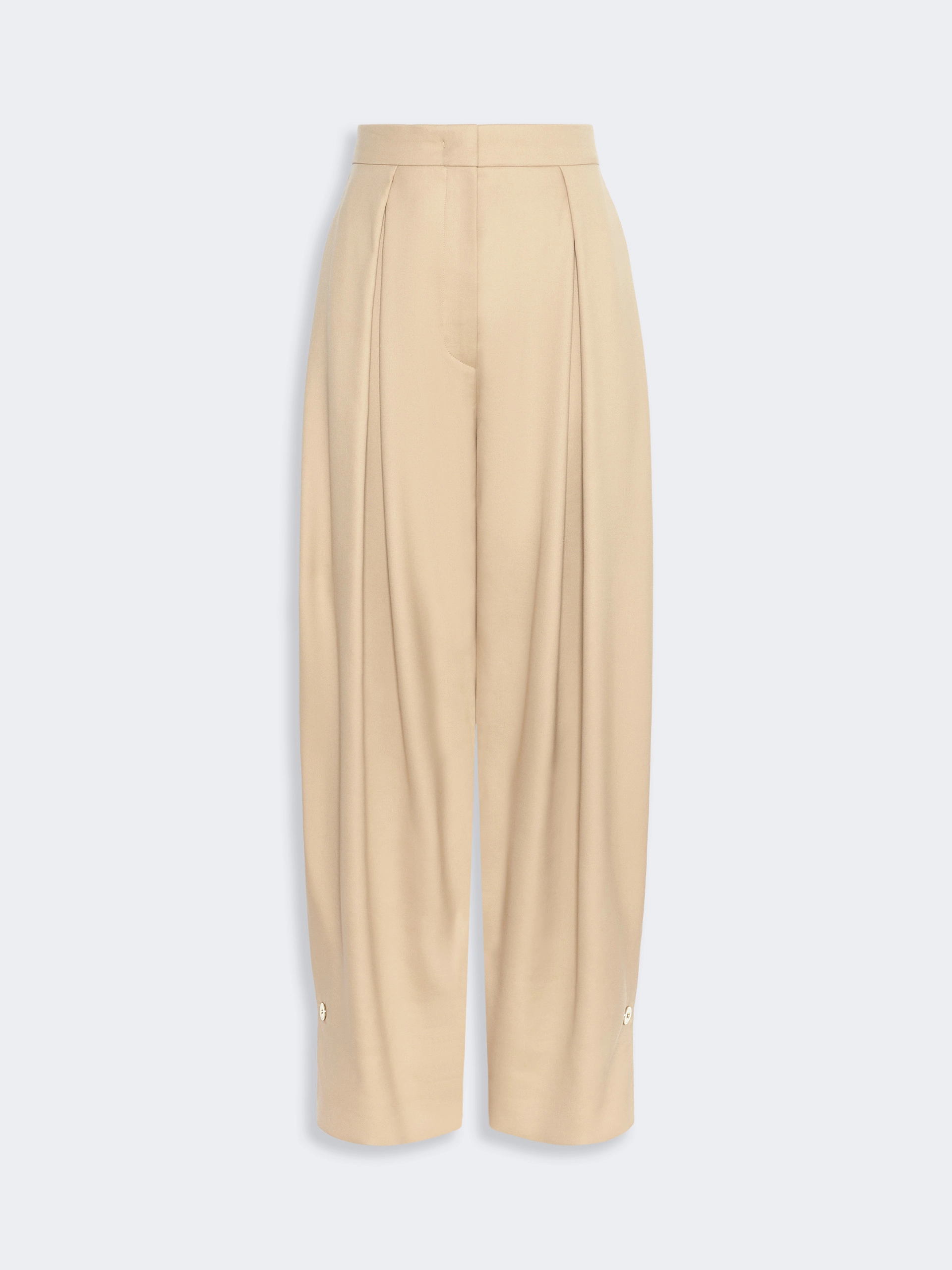 Baggy gabardine trousers - BEIGE - Sportmax - 5