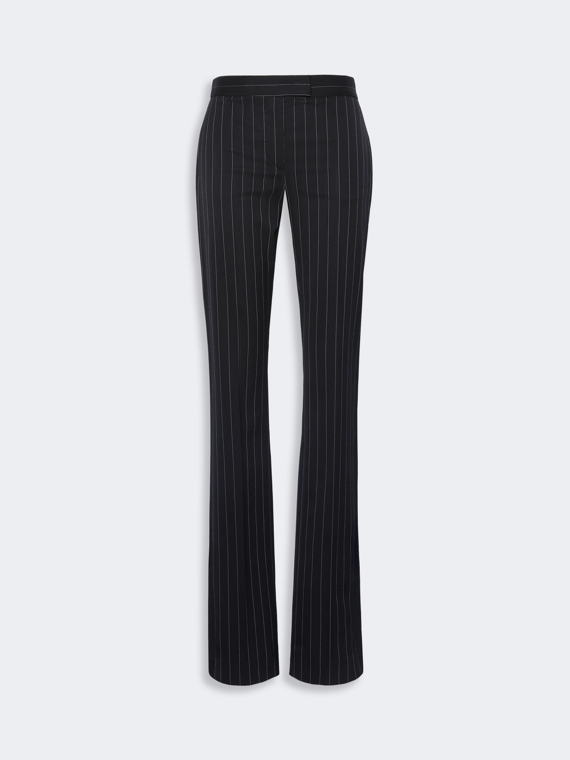 Stretch wool slim flared trousers - BLACK - Sportmax - 4
