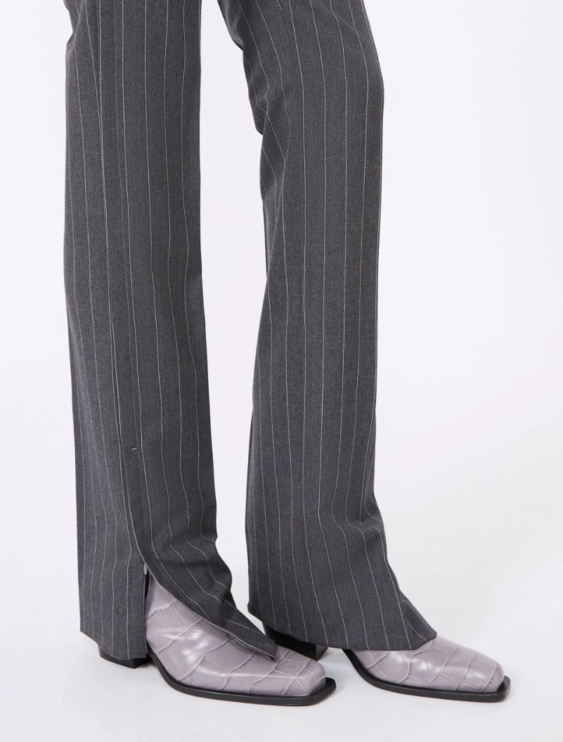 Stretch wool slim flared trousers - MEDIUM GREY - Sportmax - 4