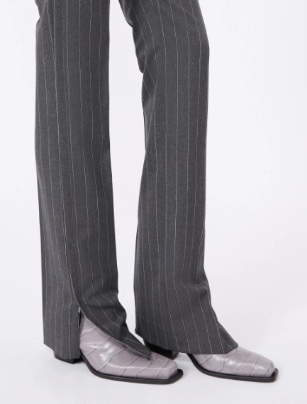 Stretch wool slim flared trousers - MEDIUM GREY - Sportmax - 4