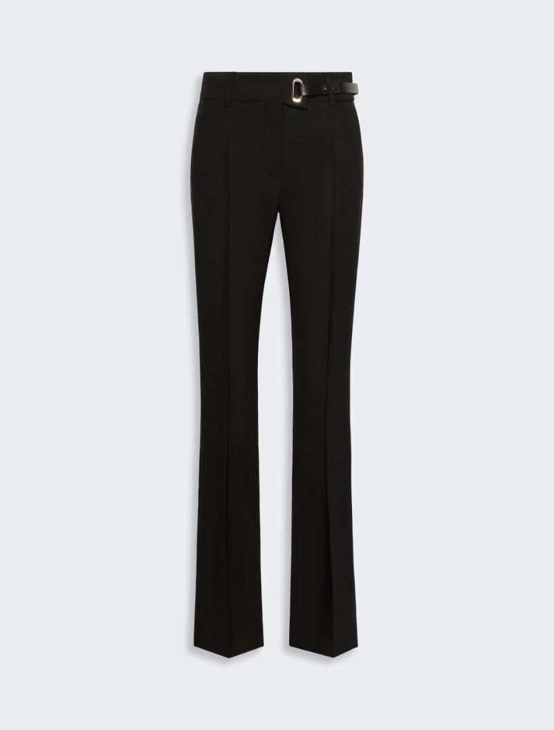 Pantalon slim en viscose stretch - NOIR - Sportmax - 6