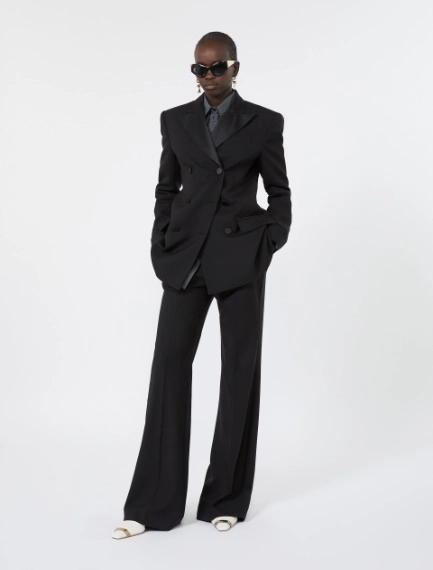 Slim flared wool trousers - Sportmax
