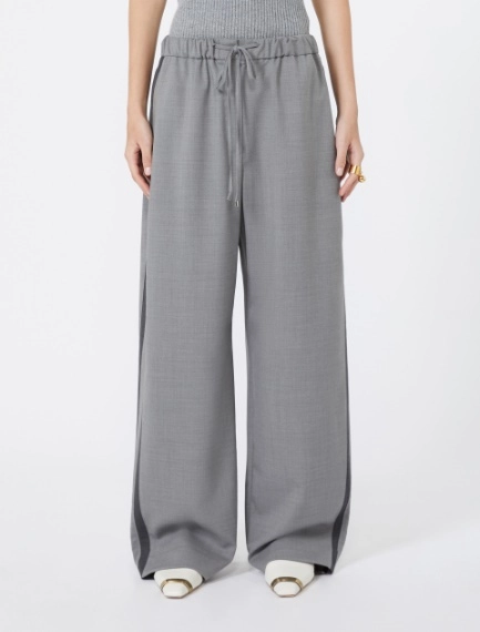 Low-rise stretch wool joggers - MEDIUM GREY - Sportmax - 2